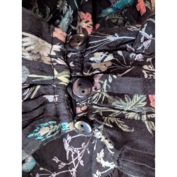 NWT Anthropologie Let Me Be Dress Women Small Black Sweetheart Ruffle Tier Maxi - Picture 7 of 10